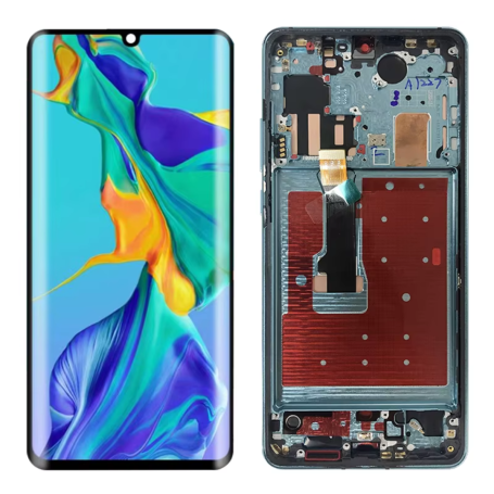 Ecran Huawei P30 Pro (2019) / (2020) Aurore Noir + Châssis (Original Pack)