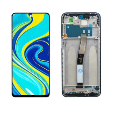 Ecran Xiaomi Redmi Note 9 Pro / 9S / 9 Pro Max / 10 Lite // Poco M2 Pro (2020) Blanc + Châssis (Original Pack)