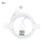 USB to Lightning Cable 20W - 3M - Bulk (Mayline)