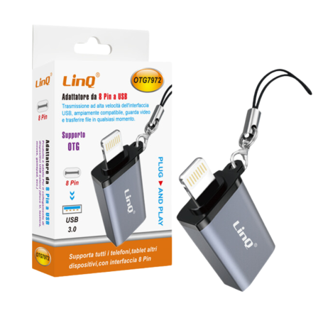 LinQ OTG7972 8 Pin to USB Adapter