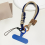 Nylon Mobile Phone Strap - Dark Blue Brown - 31cm