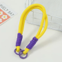 Nylon Mobile Phone Strap - Yellow Purple - 32cm