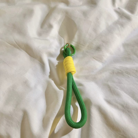 Nylon Mobile Phone Strap - Yellow Green - 32cm