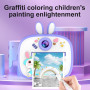 appareil photo d'impression instantanée pour enfants - 12 megapixels Photo 1080p Video - design chat rose