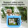 appareil photo d'impression instantanée pour enfants - 12 megapixels Photo 1080p Video - design chat rose