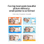 Instant Print Camera for Kids - 24 Megapixels Photo 1080p Video - Blue Rabbit