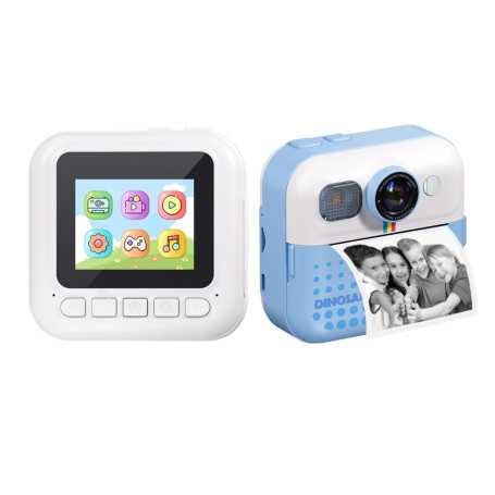 Instant Print Camera for Kids - 12 Megapixel Photo 1080p Video - Blue Green Dinosaur