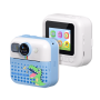 Instant Print Camera for Kids - 12 Megapixel Photo 1080p Video - Blue Green Dinosaur