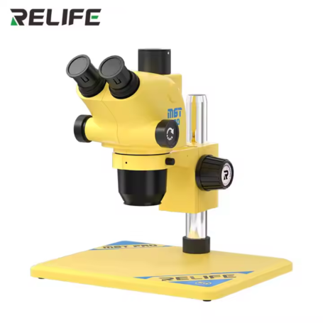 RELIFE RL-M6T Pro-B11 Trinocular Microscope with 0.5CTV Interface - Yellow