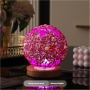 Morocco Night Lamp - Pink Glass Mosaic - USB 5V Dimmer