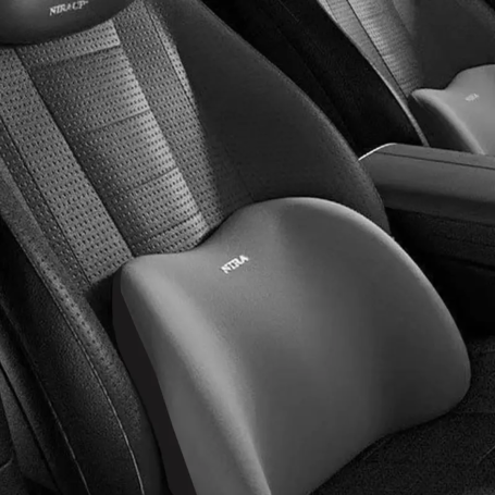 Car Lumbar Support Cushion - Black