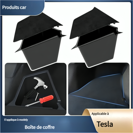 Boîte de Rangement pour Coffre - Tesla Model Y Noir