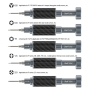 Tournevis en Fibre de Carbone RELIFE RL-729 / T1