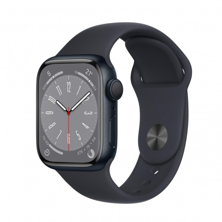 Apple Watch Series 8 GPS + Cellulaire 41mm Midnight Aluminium (Sans Bracelet et Accessoires) - Grade A