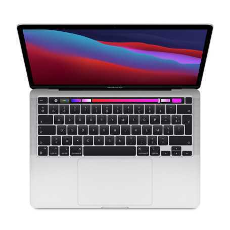 MacBook Pro 13" A2338 8 Go/256 Go SSD - Apple M1 - Argent - AZERTY - Grade AB - Sans Chargeur