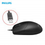 Philips SPK7247 USB Wired Mouse - Black