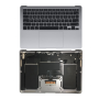 Châssis Complet Apple MacBook Air 13 ″ Argent A1989 - Châssis + Clavier QWERTY - Grade AB