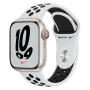 Apple Watch Nike Series 7 GPS 45mm Lumière Stellaire (Sans Bracelet et Accessoires) - Grade A