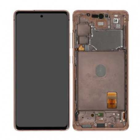 Ecran Samsung Galaxy S20 FE 4G/5G 2020 (G780/G781) Orange + Châssis (Original Reconditionné)