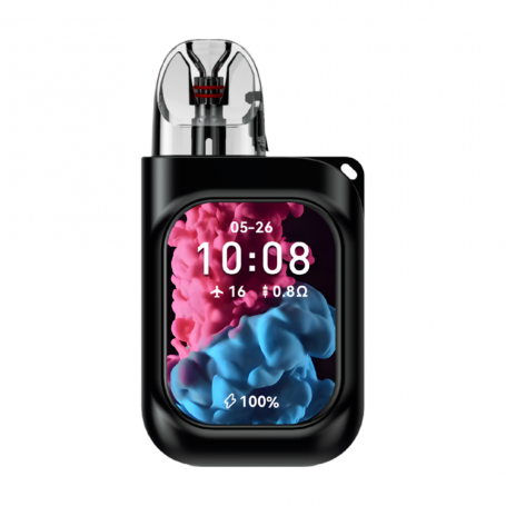 Vapoteuse Smartphone Rechargeable Type-C - Aqua Liquid - 2ml (non inclus) - Noir