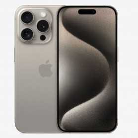 Smartphone Apple, Téléphone - iPhone 15 Pro 128 Go Titane Naturel - Grade A avec boîte et sans accessoire, prix de gros.