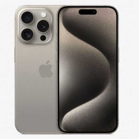 iPhone 15 Pro 128 Go Titane Naturel Avec Boîte Apple et Accessoires - Comme Neuf