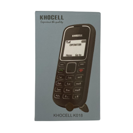 Mini Portable Phone KhoCell 018 Single SIM Black