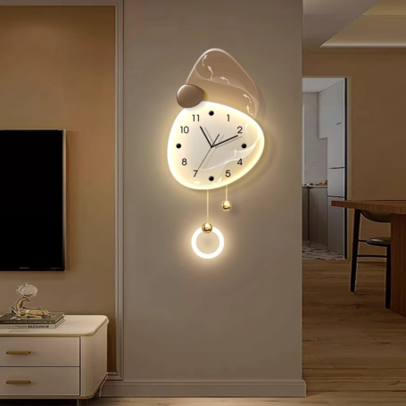 LED Wall Clock - Light of Time - 30x65 cm