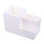 Rangement de Bureau Porte-Stylo - Plastique - Blanc