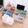 Rangement de Bureau Porte-Stylo - Plastique - Blanc