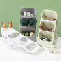 Multi-Tier Organizer Storage - White Plastic - 33x16x15cm