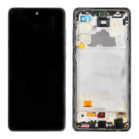 Samsung Galaxy A72 4G/5G Display (A725F/A726B) Black + Chassis (Original Disassembled) - Grade B