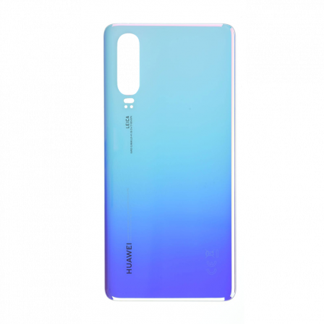 Vitre arrière Huawei P30 Bleu Nacré  + Adhésif