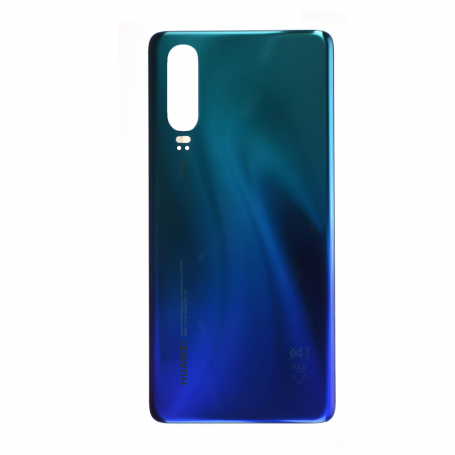 Vitre arrière Huawei P30 Bleu Aurora  + Adhésif