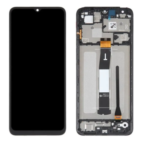 Ecran Xiaomi Redmi 12C Noir + Châssis (Service Pack)