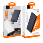 Power Bank WUW-Y143 - 10000mAh, Dual USB, Type-C Input - Noir