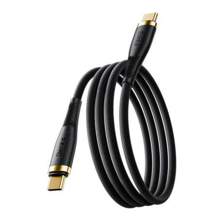 Benks D47 Braided Nylon Type C / Type C Cable 100W - 1M - Black