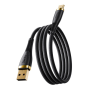 Benks D47 Braided Nylon USB / Type C Cable 66W - 1M - Black