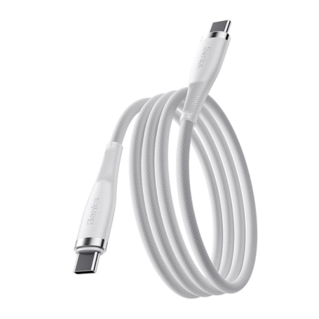 Benks 100W PowerWeave PD Type-C / Type-C Cable - 1M - Fast Charging and Enhanced Durability - White