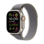 Apple Watch Ultra 2 GPS Cellular 49mm with Green/Titanium Grey Nylon Strap of size S/M MRF33RB/A - New