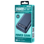 REMAX Hintom 2.4A Fast Charging and can Charge 3 devices at the same time Power Bank 20000mAh RPP-11 - Black