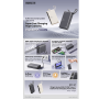 Power bank 20000mAh RPP-87 REMAX Wingle Series 65W+22.5W Type-C Cabled Fast Charging - Gray