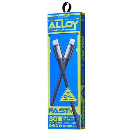 Câble Type-C / Lightning 30W Velocity en Alliage d'Aluminium Tressé REMAX C15 / CB25 - 1.2M