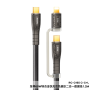 REMAX Type-C / Type C + Lightning 2-in-1 Zinc Alloy Braided Fast Charging Data Cable 60W 1.2M Prime Series RC-C165 - Black