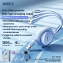 REMAX 3 in 1 Aluminum Alloy Cable USB/ Lightning/ Type-C/ Micro Quick Charge 15W Linon Series RC-C033 - Blue