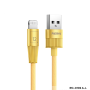 REMAX USB / Lightning Zinc Alloy Fast Charging Data Cable 2.4A 1.2M Infinity Series RC-C102 - Gold