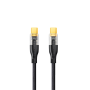 REMAX Type-C / Type-C Fast Charging Data Cable 60W 1.2M Explore Gen2 Series Cyberpunk Style RC-C170 - Black