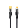 REMAX Type-C / Lightning Fast Charging Data Cable 30W 1.2M Explore Gen2 Series Cyberpunk Style RC-C171 - Black