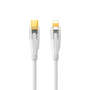 REMAX Type-C / Lightning Fast Charging Data Cable 30W 1.2M Explore Gen2 Series Cyberpunk Style RC-C171 - White