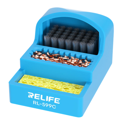 RELIFE RL-599C 3-in-1 soldering iron tip cleaner